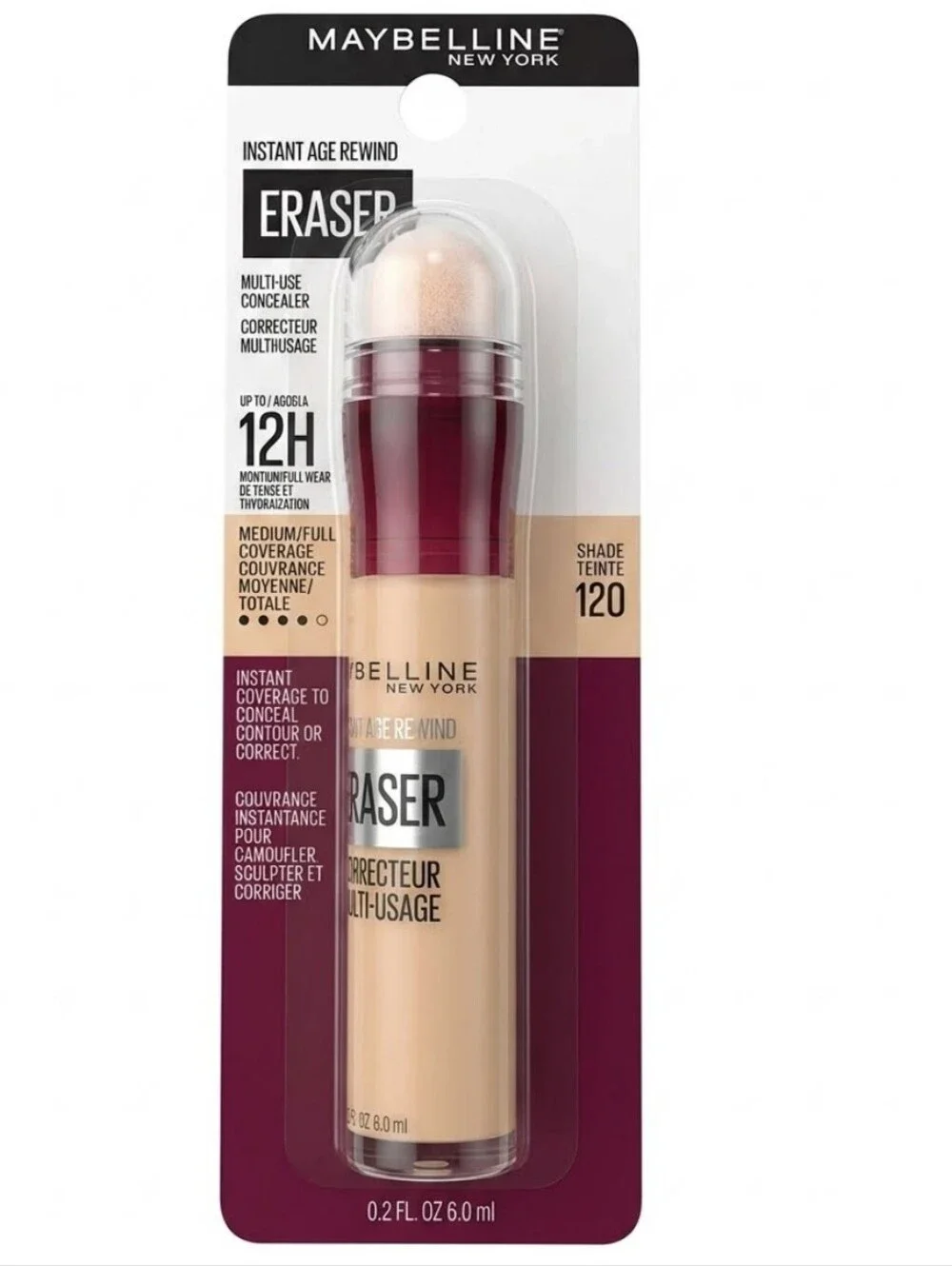 Maybelline Instant Age Rewind Eraser Concealer - Shade 120 (Beige)